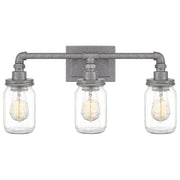 Squire 3-Light Bath Vanity in Galvanized