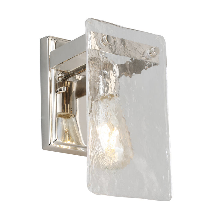 Wolter One Light Wall Sconce in Polished Nickel