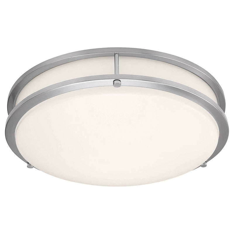 Solero II LED Flush Mount in Brushed Steel