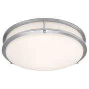 Solero II LED Flush Mount in Brushed Steel - Lamps Expo