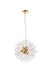 Solace 9-Light Pendant in Gold with Clear Royal Cut Crystal