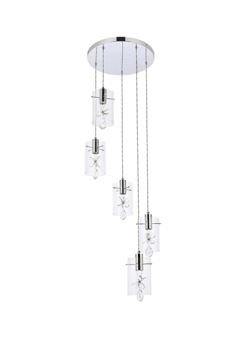 Hana 5-Light Pendant - Lamps Expo