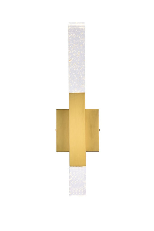 Ruelle 2-Light Wall Sconce in Gold with Clear Royal Cut Crystal