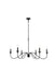 Rohan 6-Light Chandelier in Matte Black