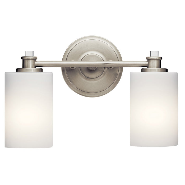 Joelson Bath Sconce 2-Light LED in Brushed Nickel