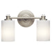 Joelson Bath Sconce 2-Light LED in Brushed Nickel
