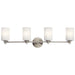 Joelson Bath Sconce 4-Light LED in Brushed Nickel