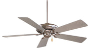 Supra 52" Ceiling Fan in Brushed Steel