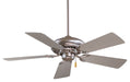 Supra - 44" Ceiling Fan in Brushed Steel - Lamps Expo