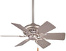 Supra 32" Ceiling Fan in Brushed Steel