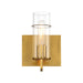 Pista One Light Wall Sconce in Gold