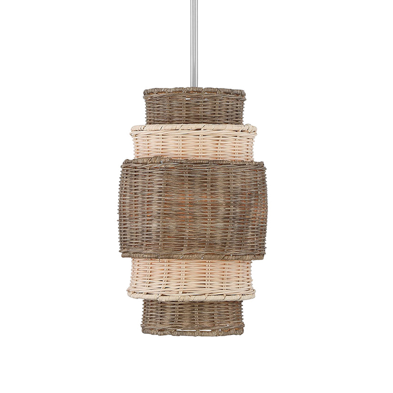 Montauck Bay 1-Light Pendant in Brushed Nickel - Lamps Expo