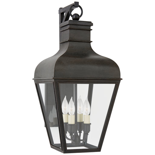 Fremont Four Light Wall Lantern in French Rust
