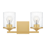 Abner 2-Light Bath Vanity in Aged Brass