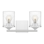 Abner 2-Light Bath Vanity in Polished Chrome