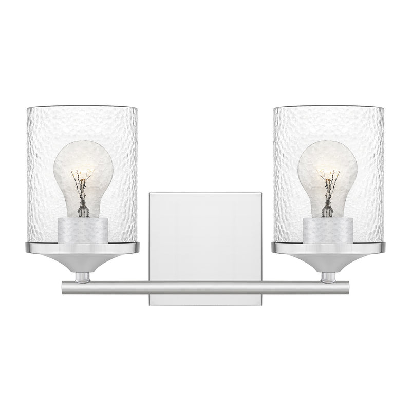Abner 2-Light Bath Vanity in Polished Chrome