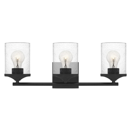 Abner 3-Light Bath Vanity in Matte Black