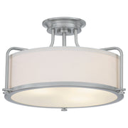 Rigel 3-Light Semi-Flush Mount in Brushed Nickel
