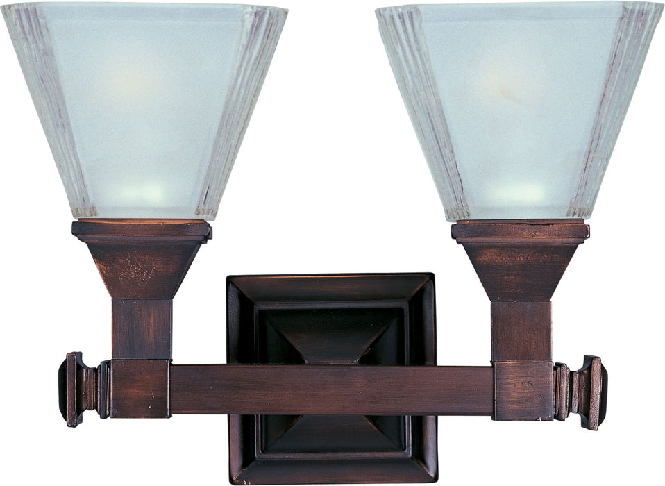 Brentwood 2-Light Bath Vanity in Oil Rubbed Bronze - Lamps Expo
