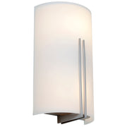 Prong Wall Fixture in Brushed Steel Finish