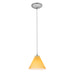 Martini 1-Light Pendant in Brushed Steel Finish