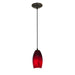 Merlot 1-Light Pendant in Oil Rubbed Bronze Finish
