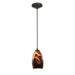 Champagne 1-Light Pendant in Oil Rubbed Bronze Finish