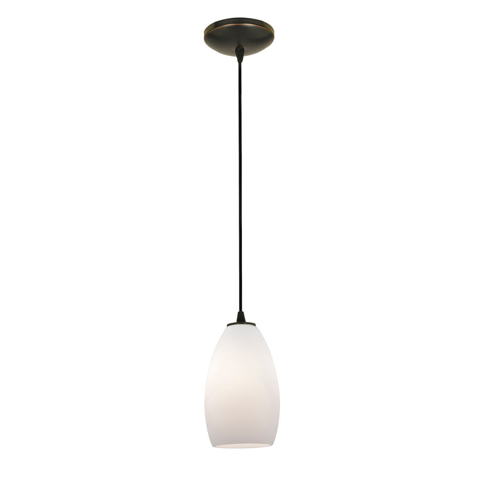 Champagne 1-Light Pendant in Oil Rubbed Bronze Finish