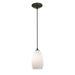 Champagne 1-Light Pendant in Oil Rubbed Bronze Finish