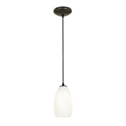 Champagne 1-Light Pendant in Oil Rubbed Bronze Finish