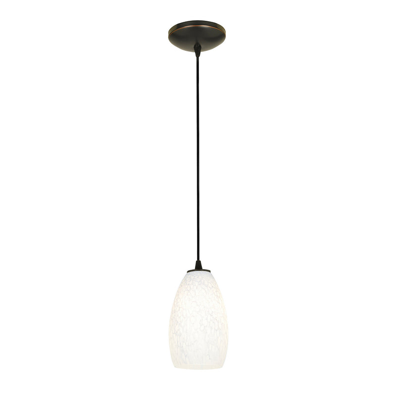 Champagne 1-Light Pendant in Oil Rubbed Bronze Finish