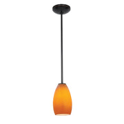 Champagne 1-Light Downrod Pendant - Lamps Expo