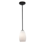 Champagne 1-Light Pendant in Oil Rubbed Bronze Finish