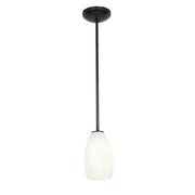 Champagne 1-Light Pendant in Oil Rubbed Bronze Finish