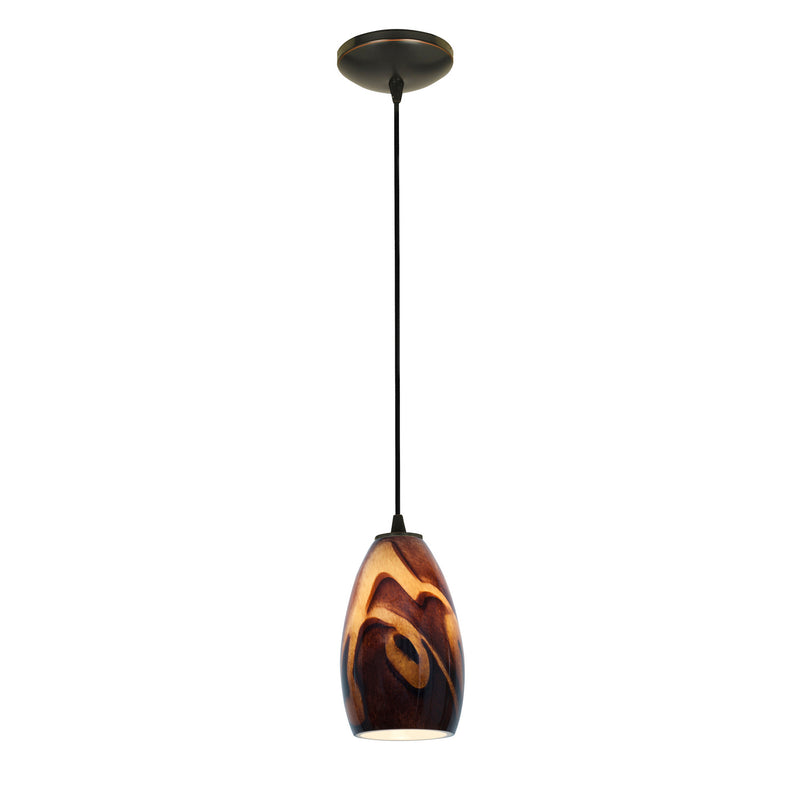 Champagne 1-Light Cable Hung Pendant - Lamps Expo