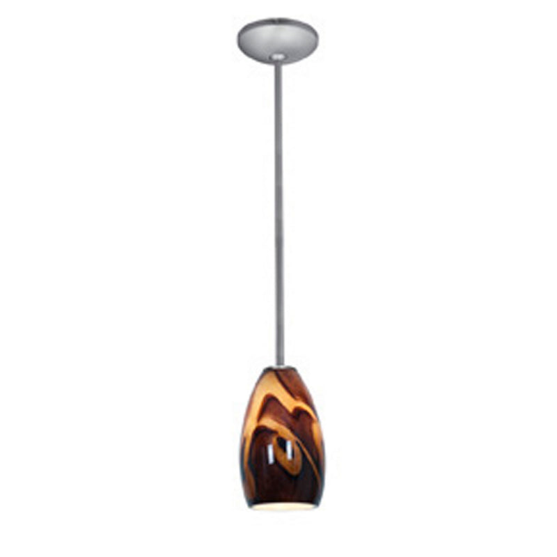Champagne 1-Light Downrod Pendant - Lamps Expo