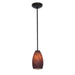 Champagne 1-Light Pendant in Oil Rubbed Bronze Finish