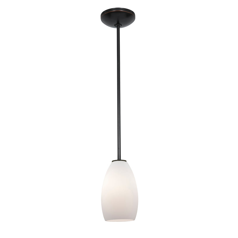 Champagne 1-Light Pendant in Oil Rubbed Bronze Finish