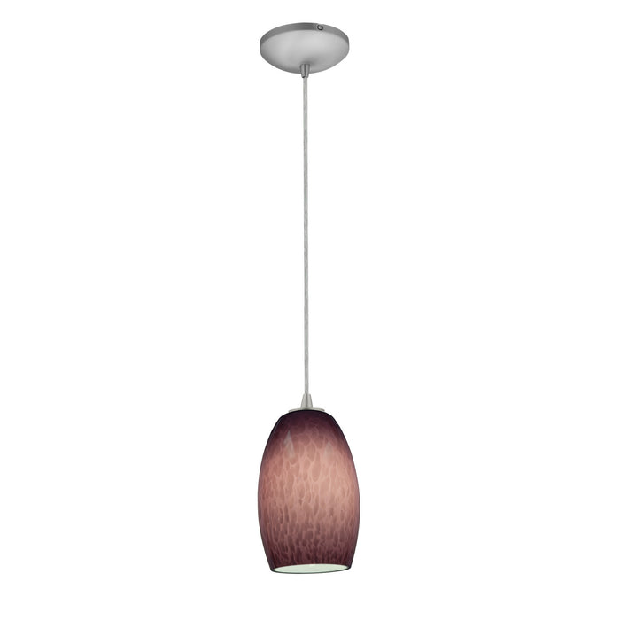 Chianti 1-Light Pendant in Brushed Steel Finish