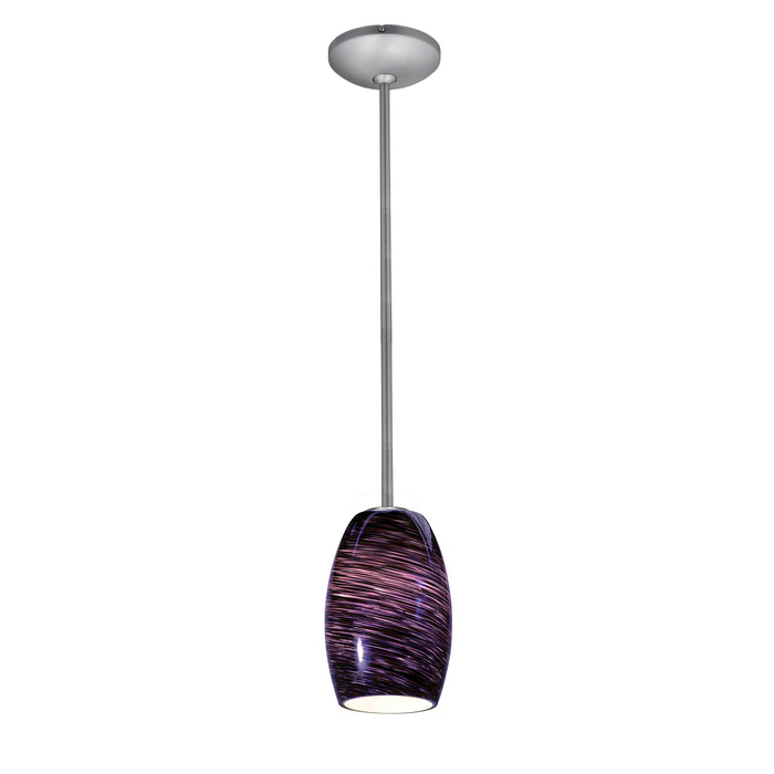 Chianti 1-Light Pendant in Brushed Steel Finish