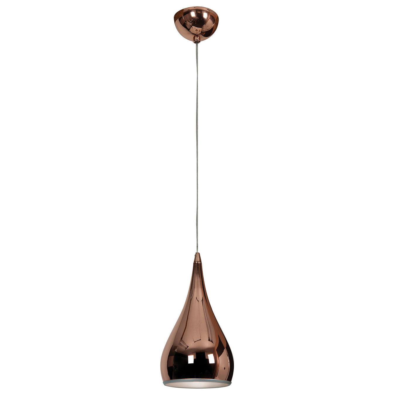Essence 1-Light Dimmable LED Pendant in Rose Gold Finish