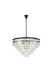 Sydney 33-Light Chandelier in Matte Black with Clear Royal Cut Crystal