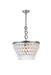 Nordic 5-Light Pendant in Antique Silver with Clear Royal Cut Crystal