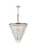Nordic 7-Light Chandelier in Antique Silver with Clear Royal Cut Crystal