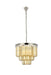 Sydney 9-Light Chandelier in Polished Nickel with Golden Teak (Smoky) Royal Cut Crystal