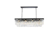Sydney 12-Light Chandelier in Matte Black with Clear Royal Cut Crystal