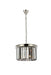 Sydney 3-Light Pendant in Polished Nickel with Silver Shade (Grey) Royal Cut Crystal
