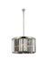 Sydney 8-Light Chandelier in Polished Nickel with Silver Shade (Grey) Royal Cut Crystal