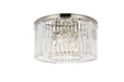 Sydney 8-Light Flush Mount in Polished Nickel with Clear Royal Cut Crystal