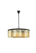 Sydney 10-Light Chandelier in Matte Black with Golden Teak (Smoky) Royal Cut Crystal